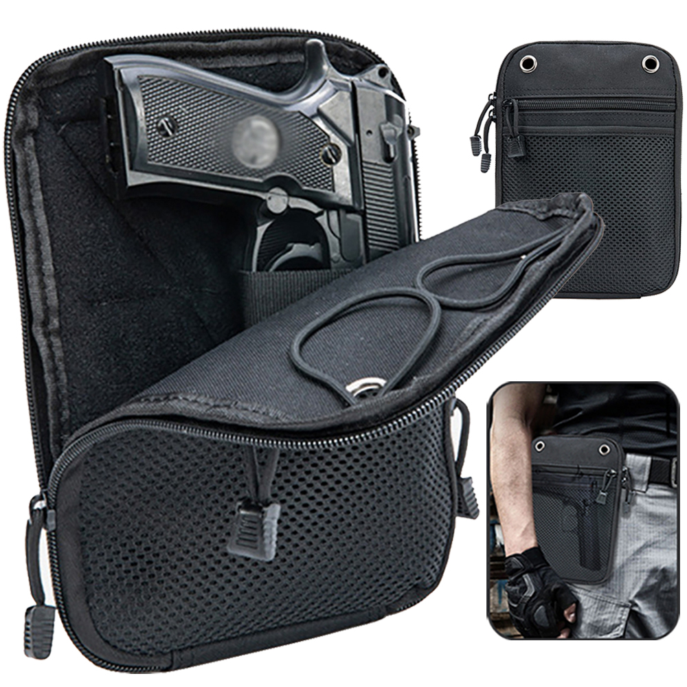 Edc Concealed Carry Fanny Pack - Molle Outdoor Tactical Concealed Gun Holster
