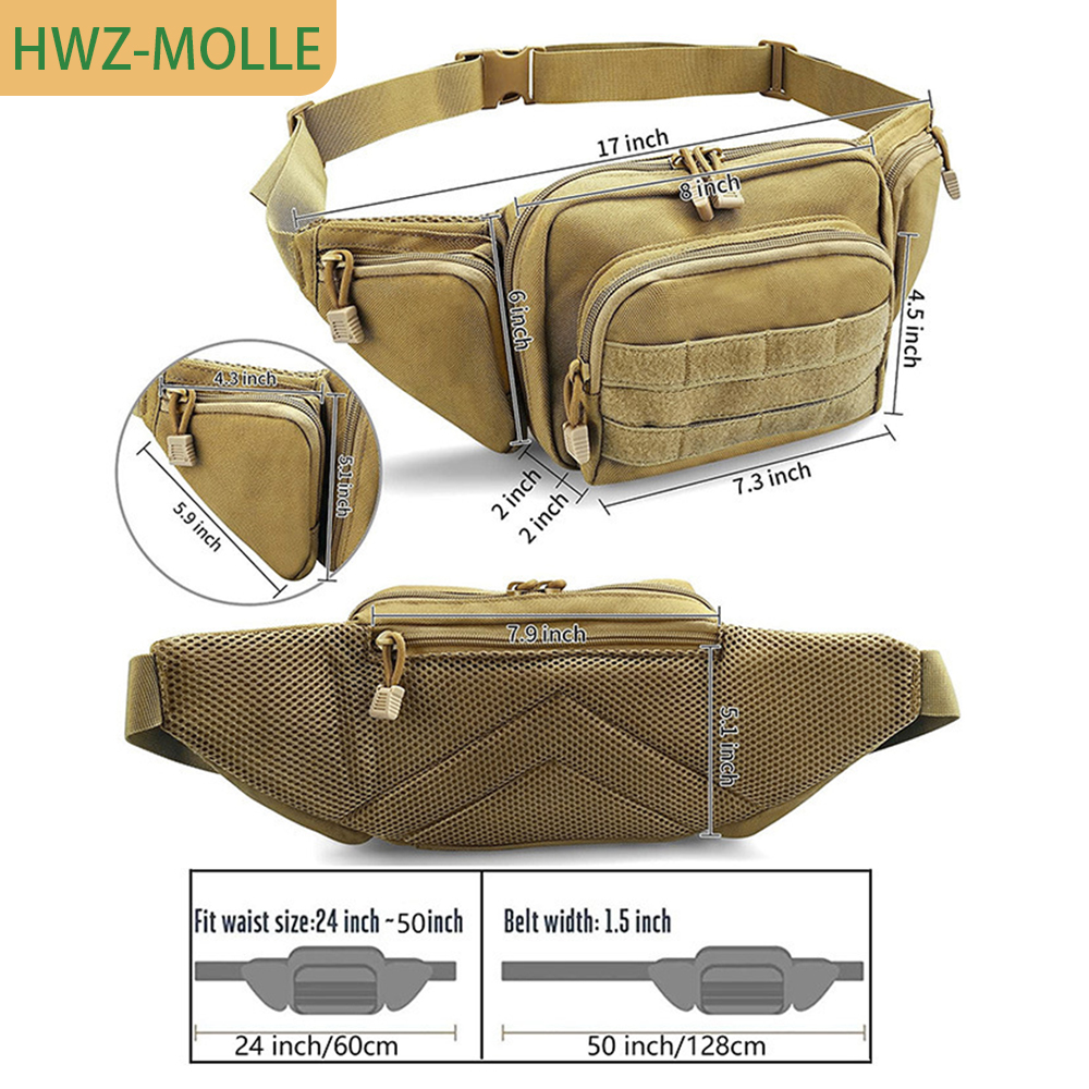Tactical Molle Fanny Pack Wais – обзор и цена Edc Concealed Carry Fanny Pack