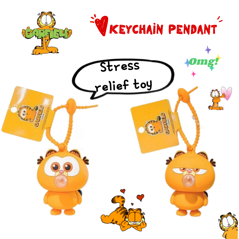 New Garfield doll car keychain – обзор и цена Carabiner Keychain