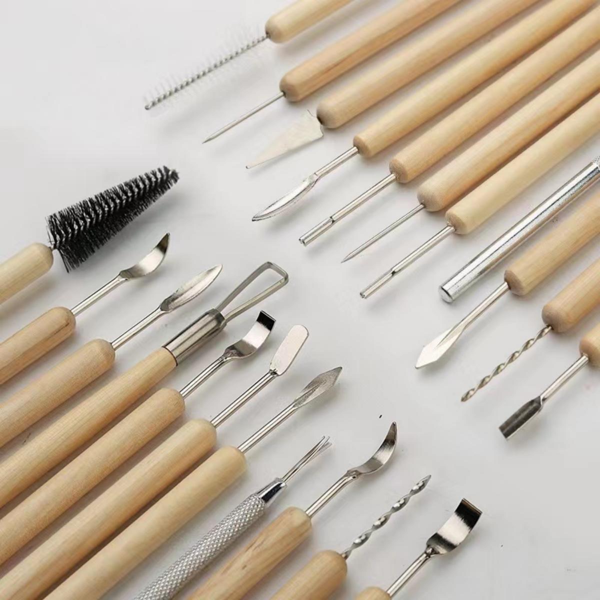 11pcs/set Pottery Tools  Wood  – обзор и цена Pocket Knife Ceramic