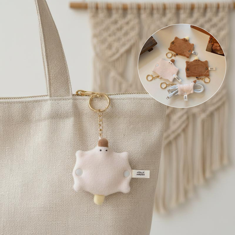 Lovely Fluffy Duck-bill Cable  – обзор и цена Cable Winder Keychain