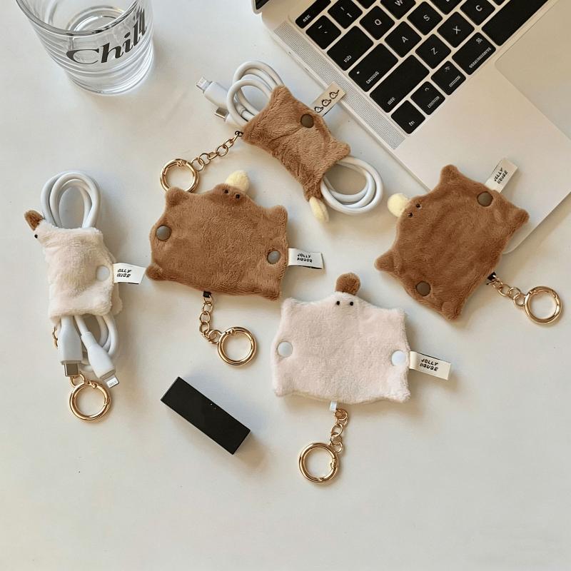 Lovely Fluffy Duck-bill Cable  – обзор и цена Cable Winder Keychain