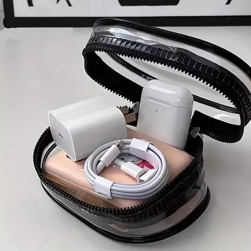 Portable Mini Clear Zipper Sto – обзор и цена Cable Winder Keychain