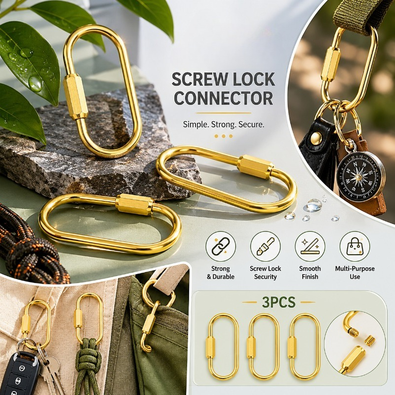 Pure Copper Oval Screw Lock Ke – обзор и цена Edc Car Carry