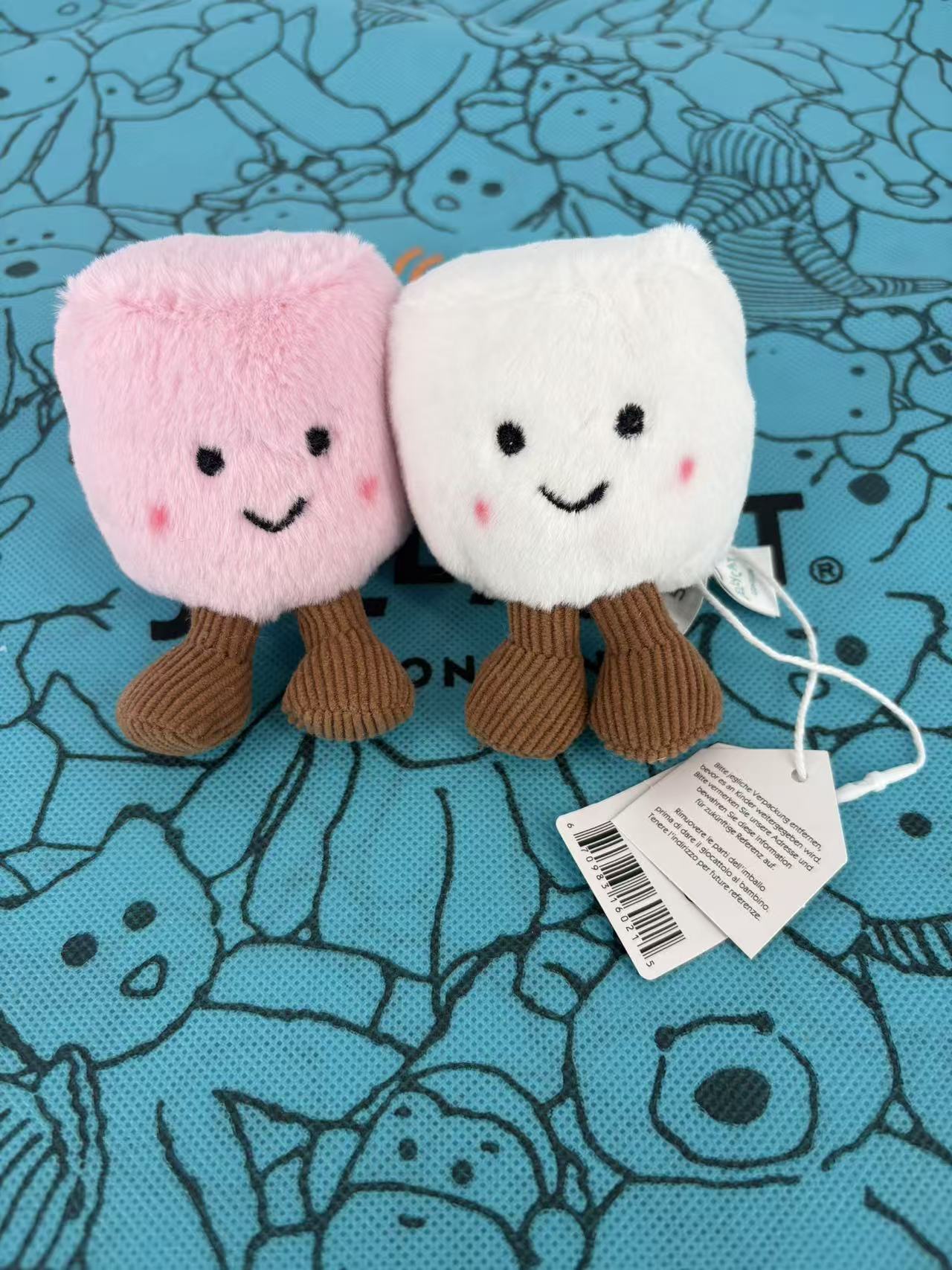 Plush Cotton Cat Candy Two Ton – обзор и цена Carabiner Keychain