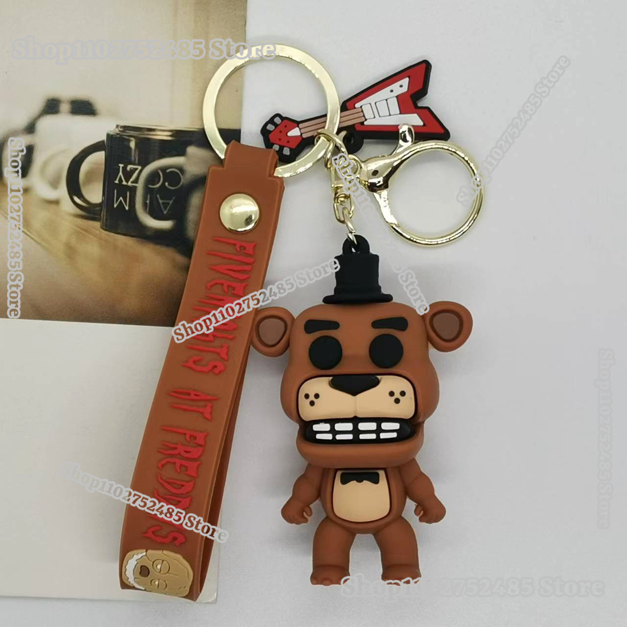 5pcs Cartoon Anime FNAF Figure – обзор и цена Carabiner Keychain