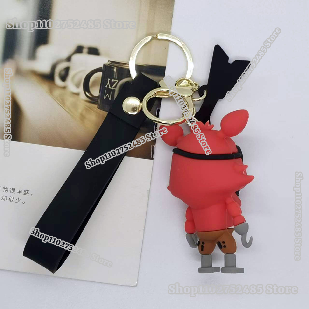 5pcs Cartoon Anime FNAF Figure – обзор и цена Carabiner Keychain