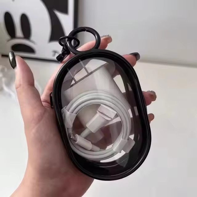 Portable Mini Clear Zipper Sto – обзор и цена Cable Winder Keychain