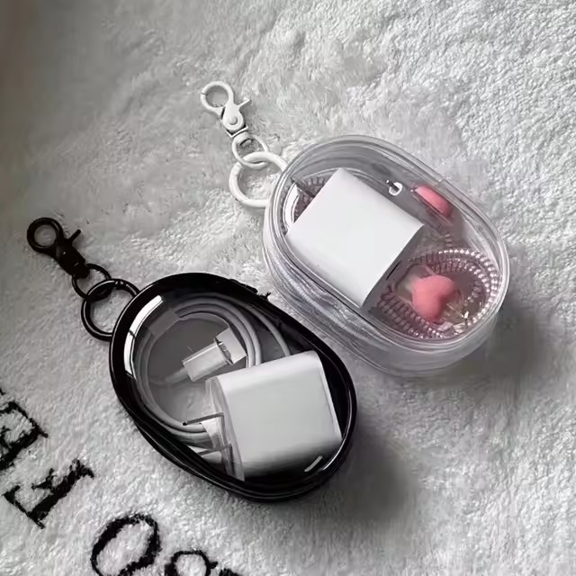 Portable Mini Clear Zipper Sto – обзор и цена Cable Winder Keychain