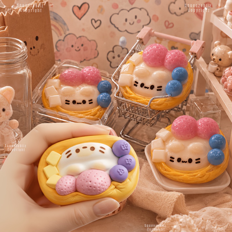 Cute Strawberry Egg Tart Squis – обзор и цена Edc Car Carry