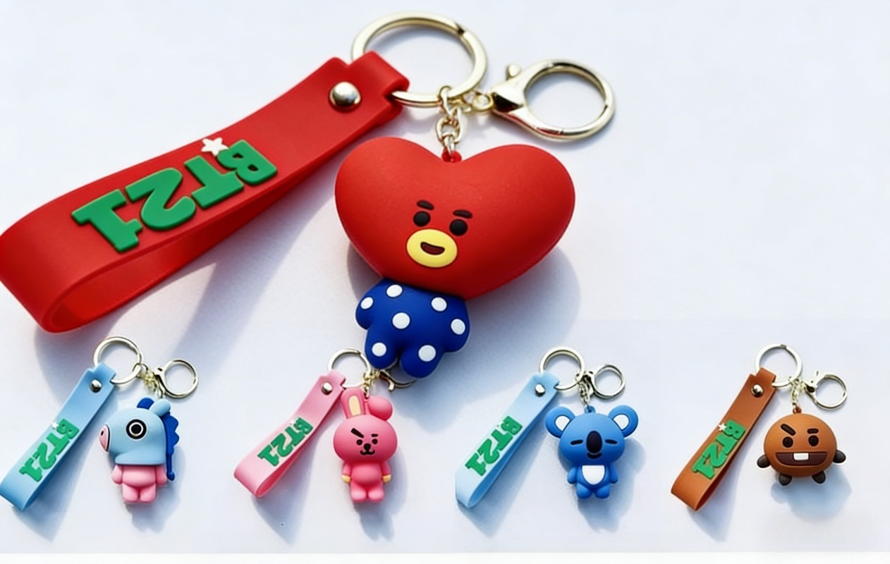 New BT21 Koya RJ Shooky Cooky  – обзор и цена Carabiner Keychain