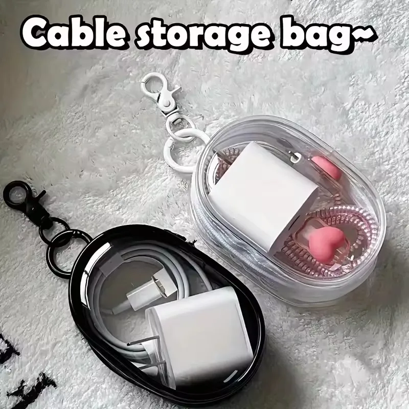 Portable Mini Clear Zipper Sto – обзор и цена Cable Winder Keychain