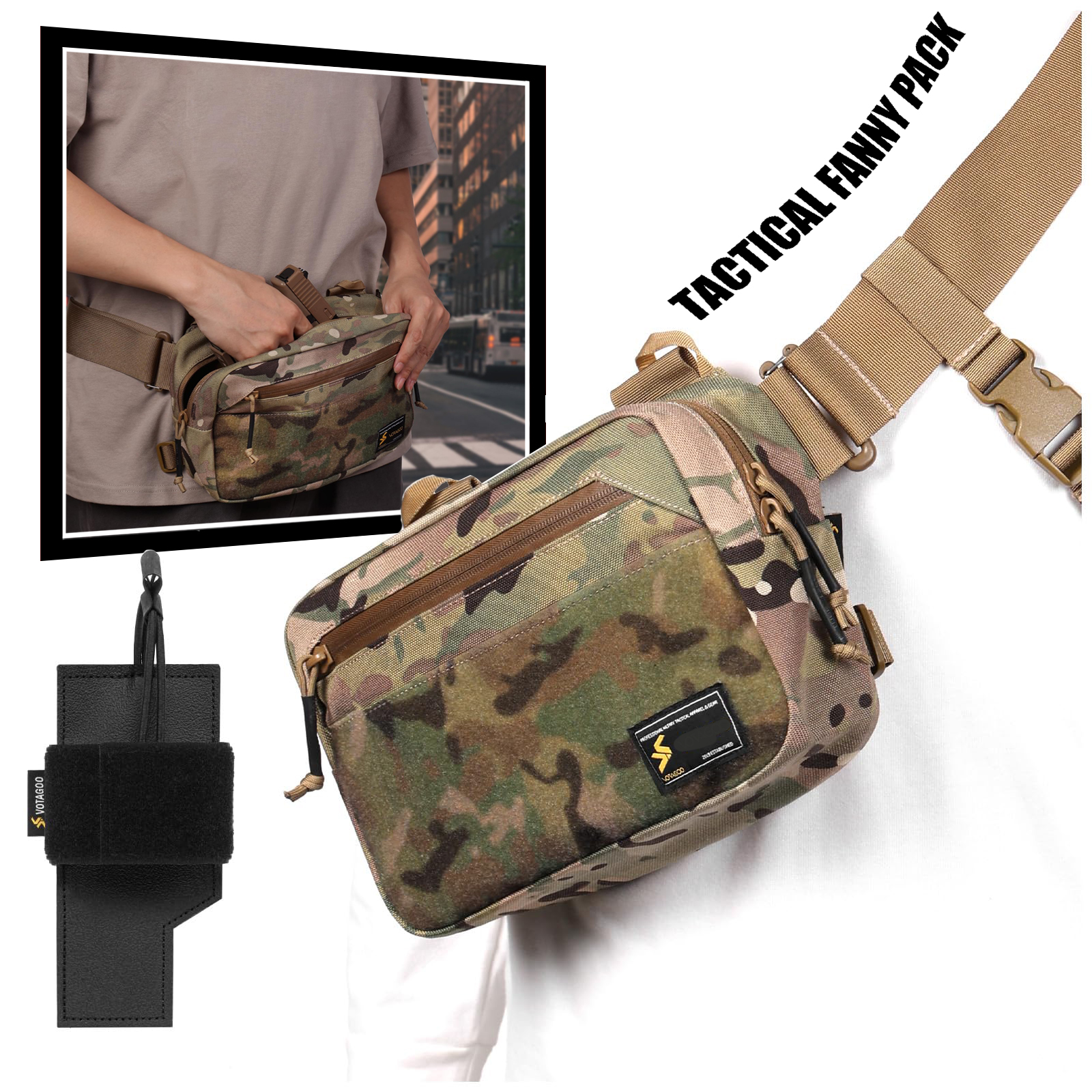 Tactical Fanny Pack, Concealed – обзор и цена Edc Concealed Carry Fanny Pack