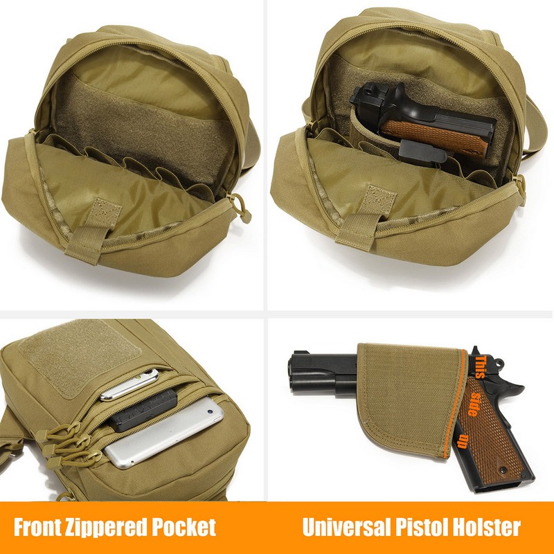 New Tactical Chest Bag Pistol  – обзор и цена Edc Concealed Carry Backpack