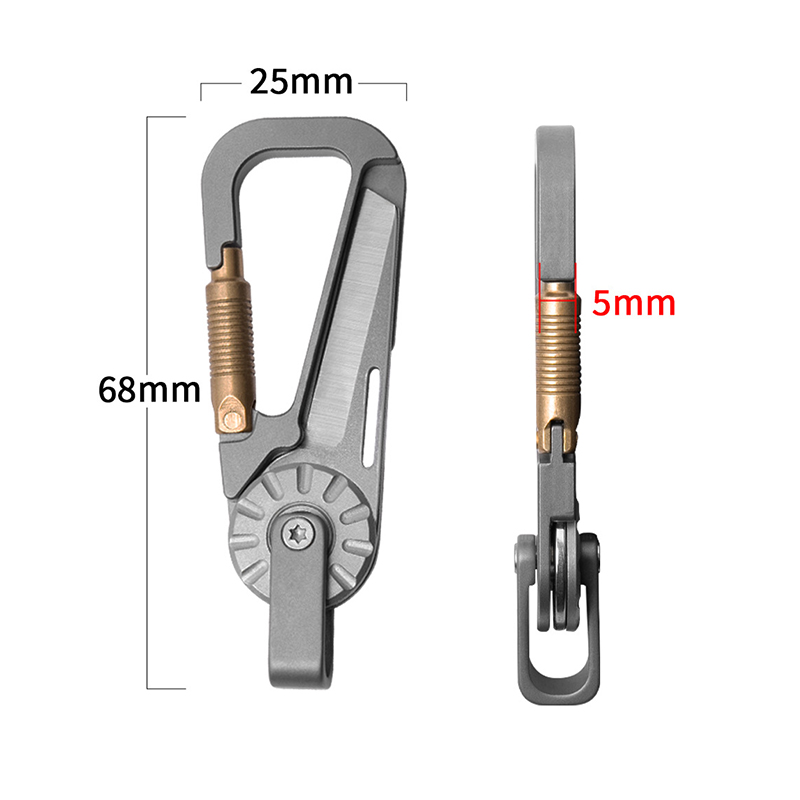 Titanium Alloy Car Keychain fo – обзор и цена Edc Car Carry