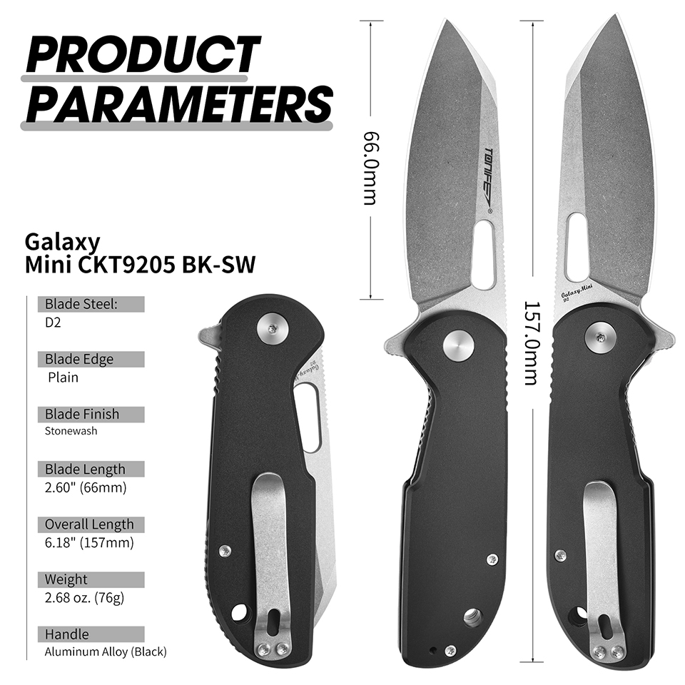 TONIFE Galaxy Mini CKT9205 Fol – обзор и цена Edc Carry Pocket Knife
