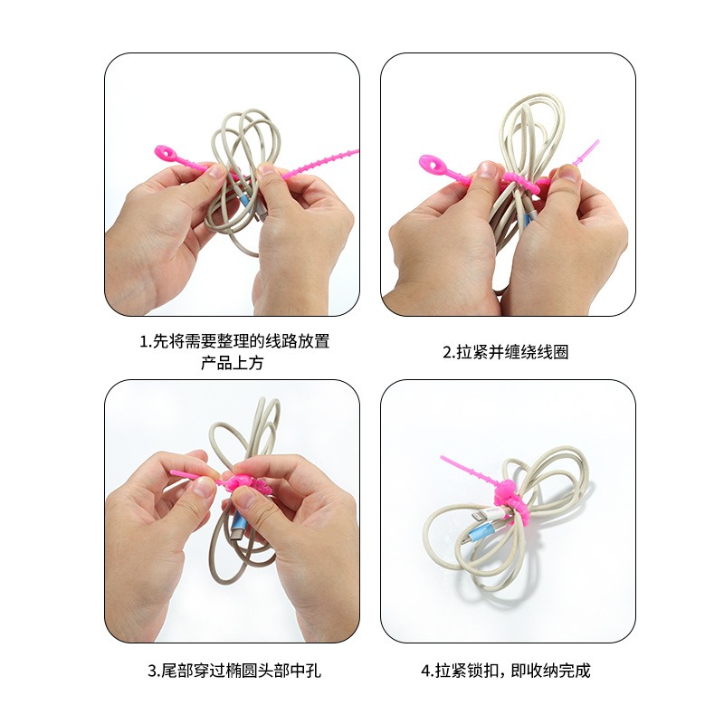 random color5pcs Multifunction – обзор и цена Cable Winder Keychain
