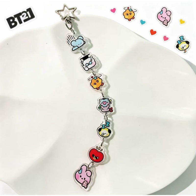 BT21 Cooky RJ Mang Chimmy Tata – обзор и цена Carabiner Keychain