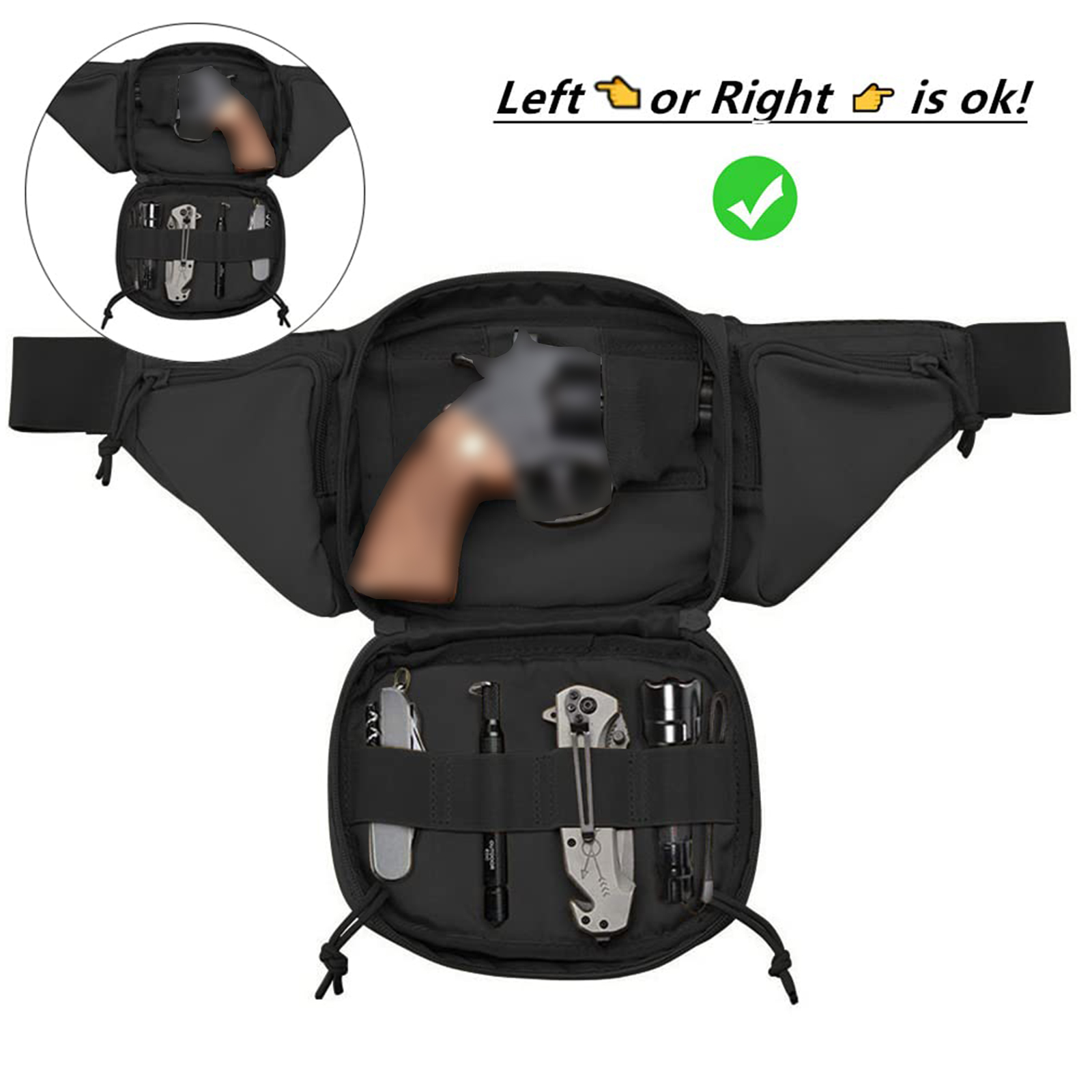 Tactical Fanny Pack Gun Holste – обзор и цена Edc Concealed Carry Fanny Pack
